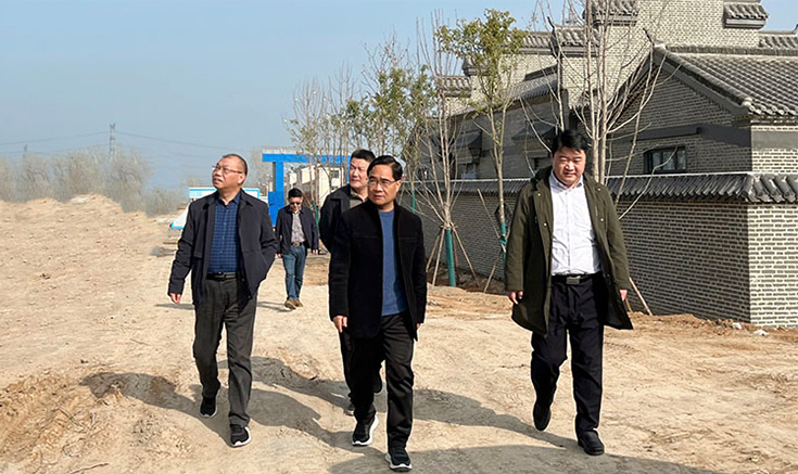鄧紹宏、王輝、郭淮成一行蒞臨項目基地參觀考察
